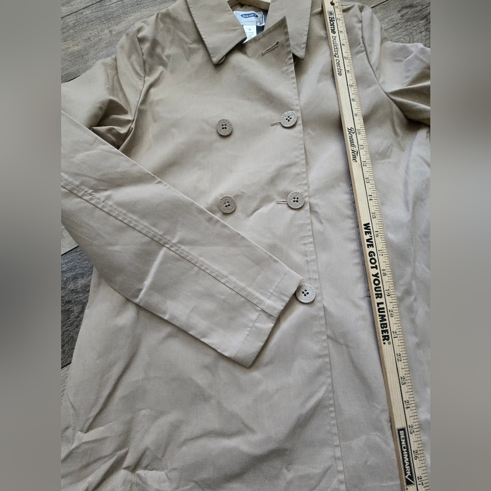 Old Navy Tan Medium Womens Trench Coat, Excellent Condition - Picture 8 of 10